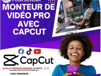 Formation pour devenir monteur de Vidéo Pro avec Capcut